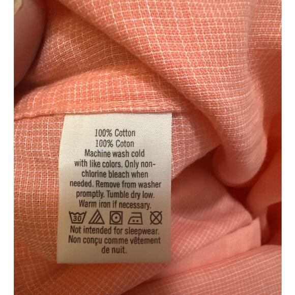 Janie and Jack Roll-Cuff Shirt Light Tangerine Size 18-24 months New with tags - Picture 5 of 5